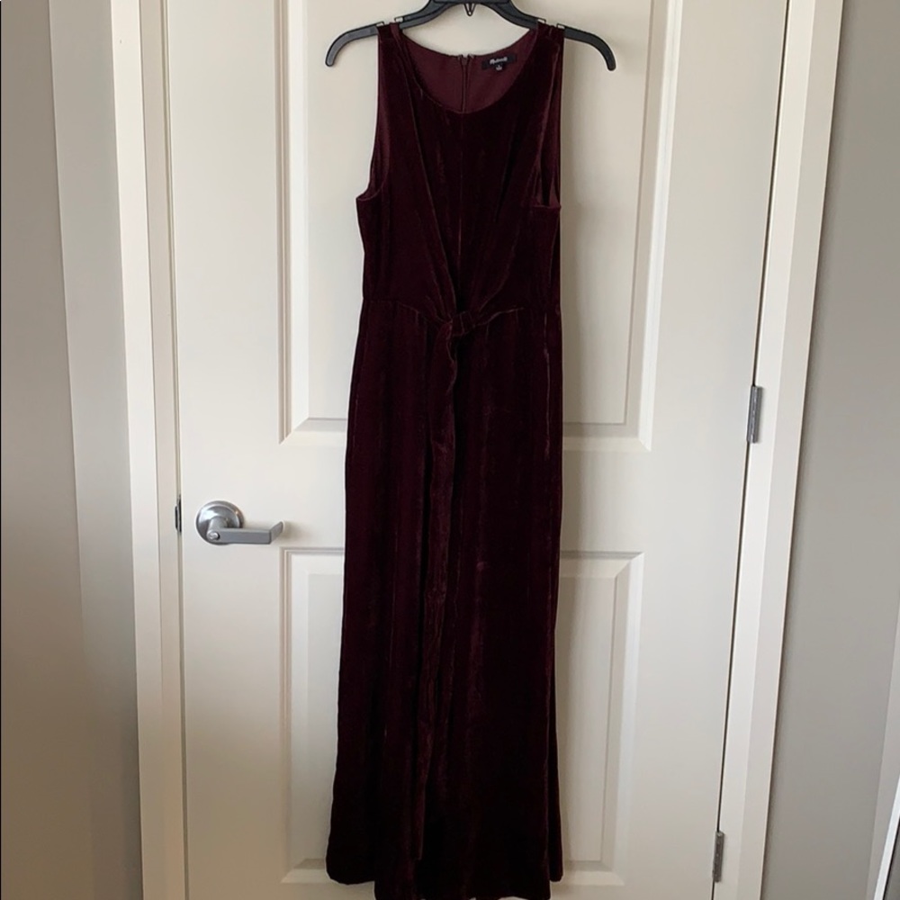 Madewell Velvet Jumpsuit